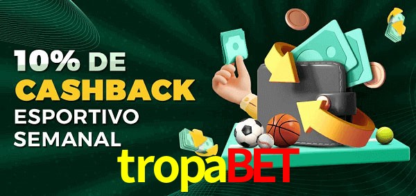 10% de bônus de cashback na tropabet